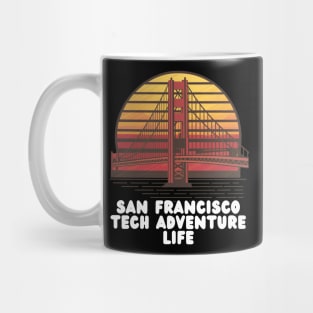 Tech Adventure Life San Francisco Sunset Mug